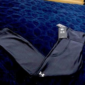 Under Armour Black HeatGear Compression High Rise Ankle Crop